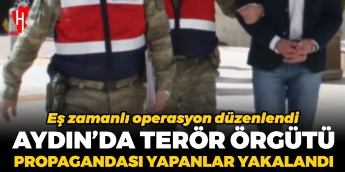 Aydın'da terör örgütü propagandası yapanlar yakalandı