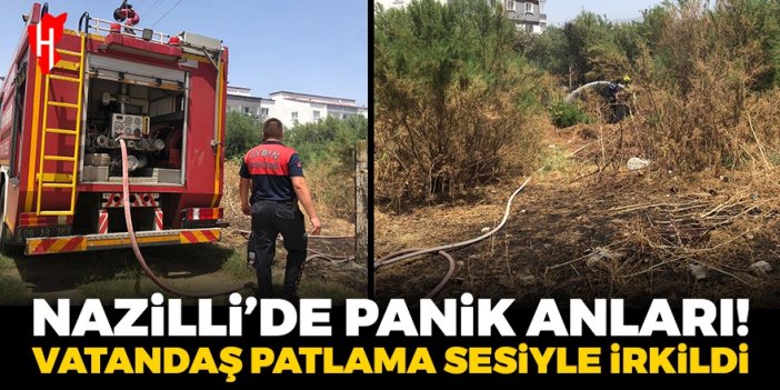 Nazilli’de panik anları: Vatandaş patlama sesiyle irkildi!