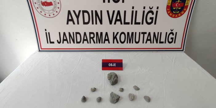 Aydın'da 400 bin yıllık fosili satmaya çalışırken yakalandılar