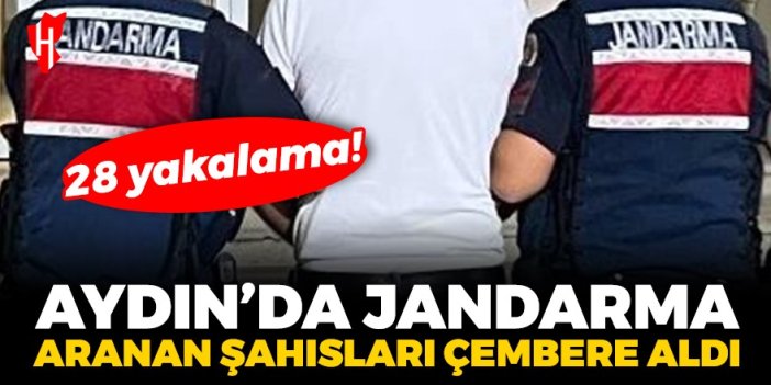 Aydın'da aranan şahıs operasyonu: 28 yakalama