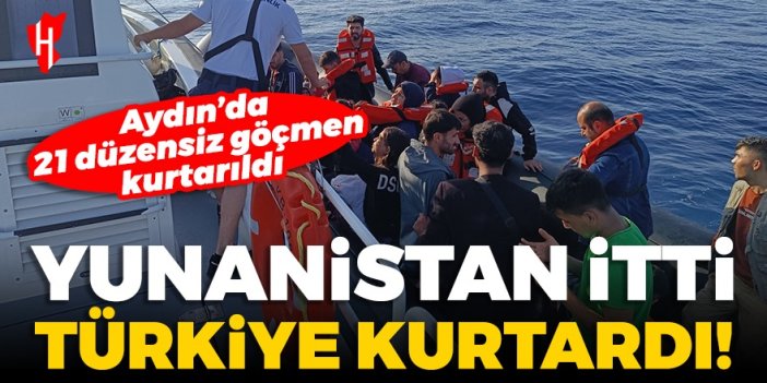 Yunanistan itti Türkiye Kurtardı: Aydın’da 21 düzensiz göçmen kurtarıldı