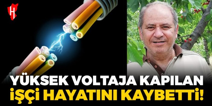 Depoda yüksek voltaja kapılan işçi hayatını kaybetti