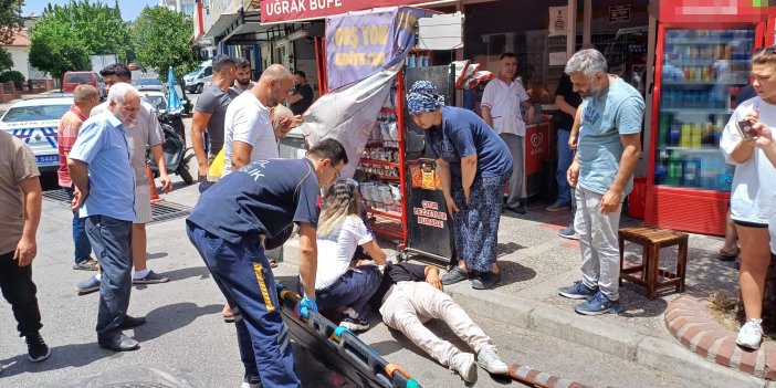 Aydın’da vicdansız sürücü, motosikletliye çarpıp kaçtı! Kaza anını araç kamerası kaydetti