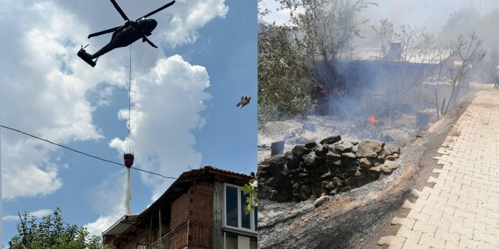 Köşk'te yürekler ağza geldi! Evde çıkan yangın araziye sıçradı: Havadan ve karadan müdahale ediliyor