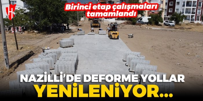 Nazilli’de bozuk yollar tek tek yenileniyor