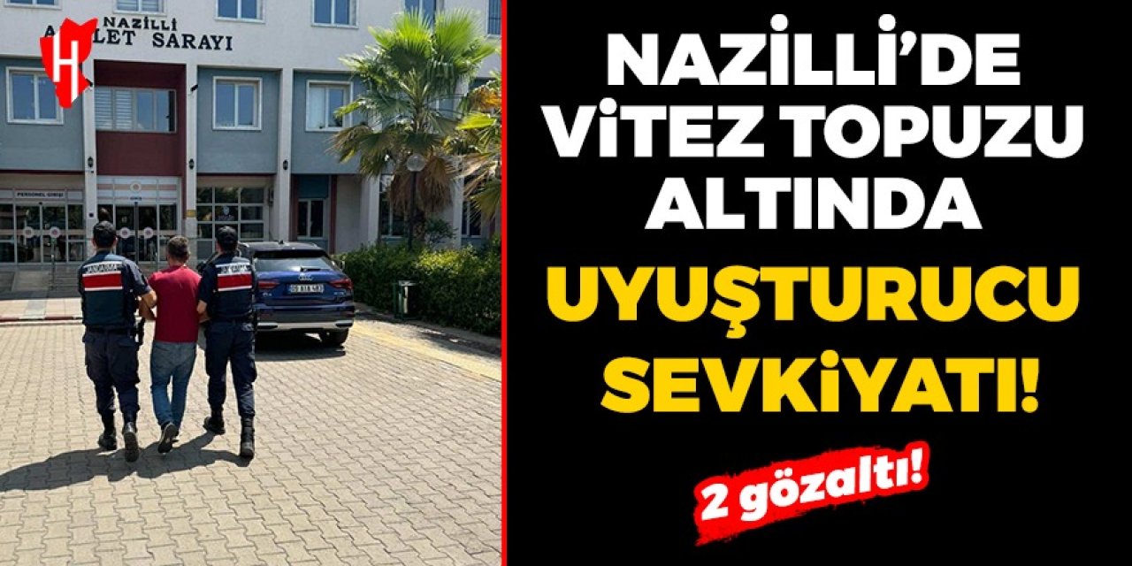 Vites topuzu altında uyuşturucu sevkiyatına jandarma darbesi! 2 gözaltı