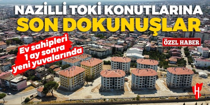 Nazilli TOKİ'de son dokunuşlar... Ev sahiplerine müjde