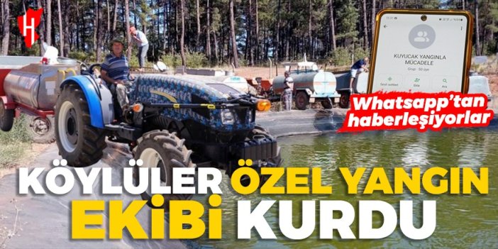 Köylüler orman yangınlarına karşı özel ekip kurdu