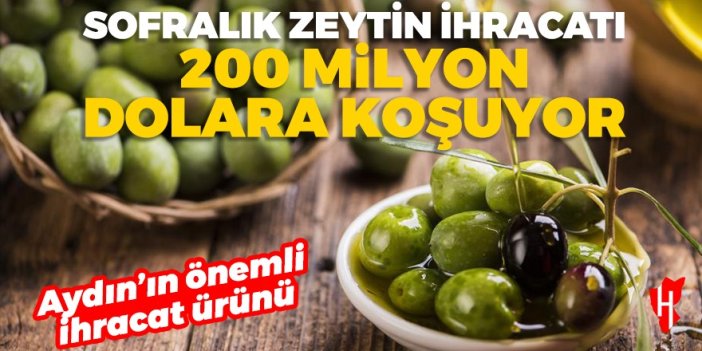 Sofralık zeytin ihracatında hedef 200 milyon dolar