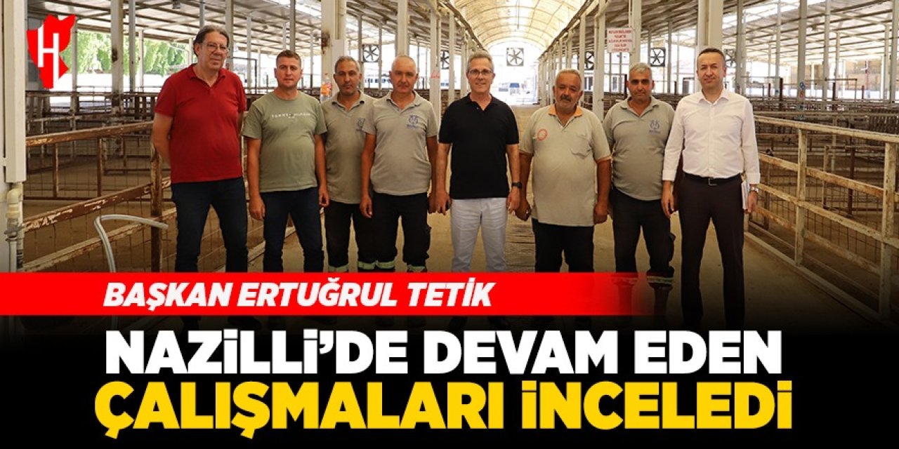 Başkan Tetik, saha çalışmalarını yerinde inceledi