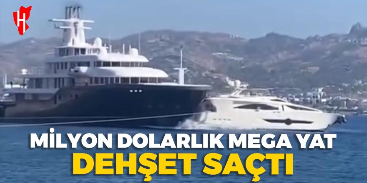 Milyon dolarlık mega yat dehşet saçtı: Denizde gergin anlar