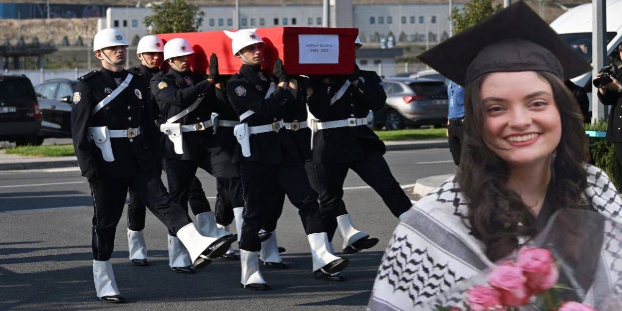 Katil İsrail’in katlettiği Ayşenur Ezgi Eygi’nin cenazesi Aydın’a getirildi!