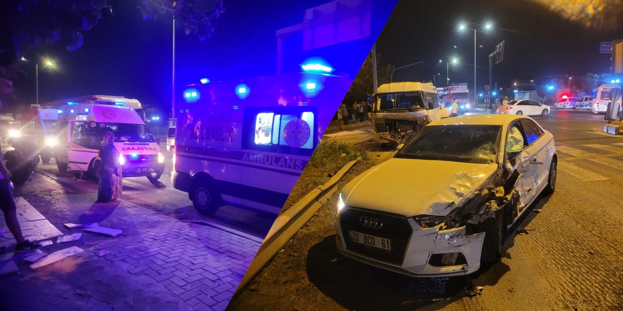 Nazilli’de zincirleme trafik kazası: 6 kişi yaralandı