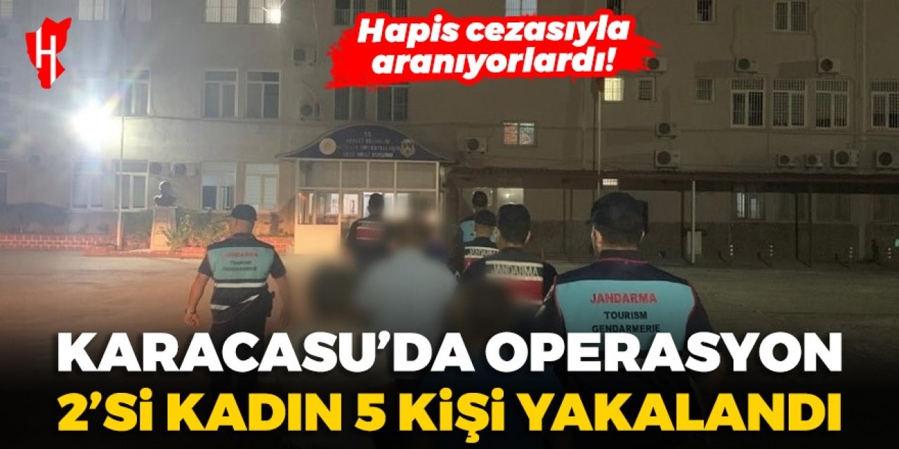 Karacasu'da jandarmadan operasyon! 2'si kadın 5 şüpheli yakalandı