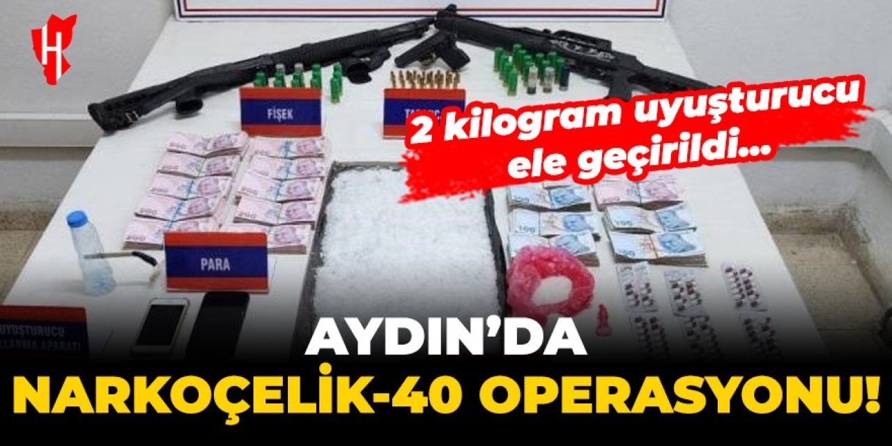 Aydın'da Narkoçelik-40 operasyonu! 2 kilogram uyuşturucu ele geçirildi...