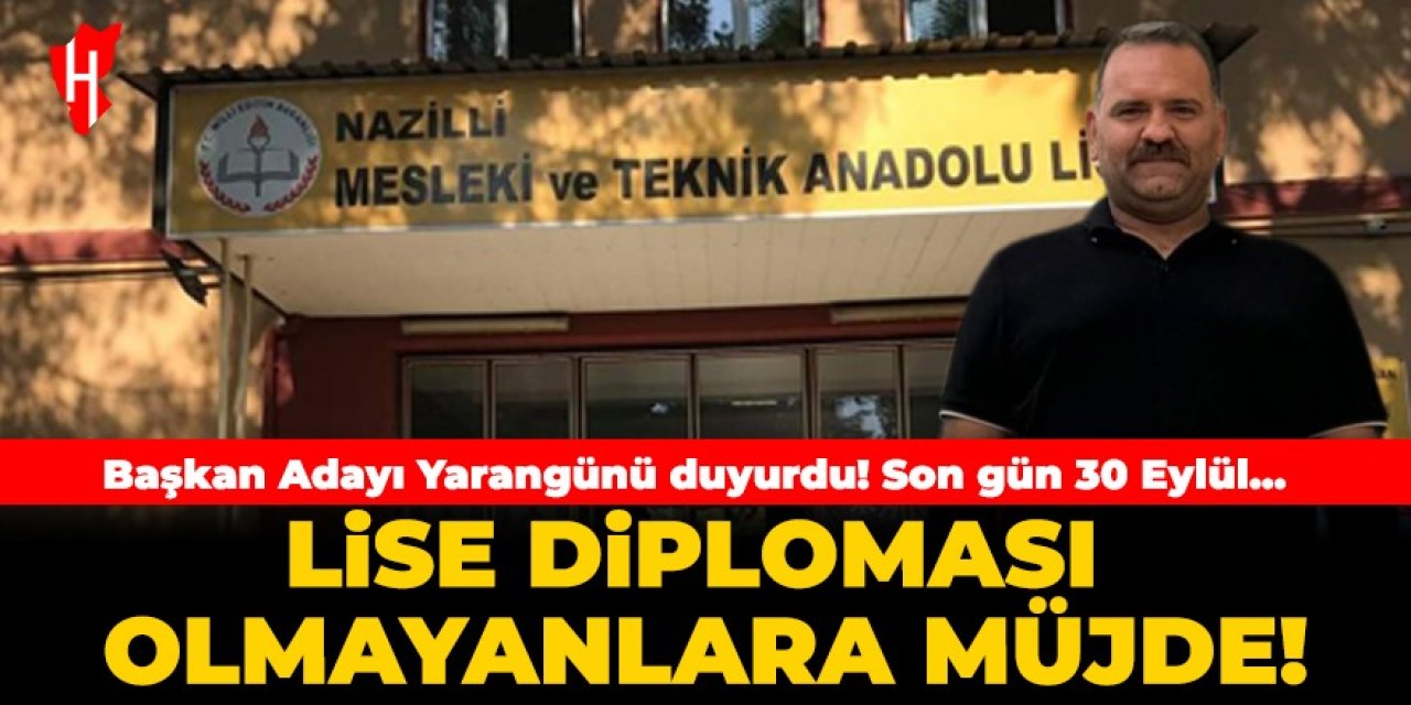 Başkan adayı Yarangünü duyurdu: Lise diploması olmayanlara müjde!