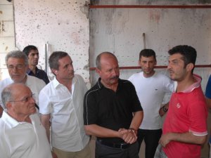 Altungün, İşyerleri Yanan Esnafı Ziyaret Etti