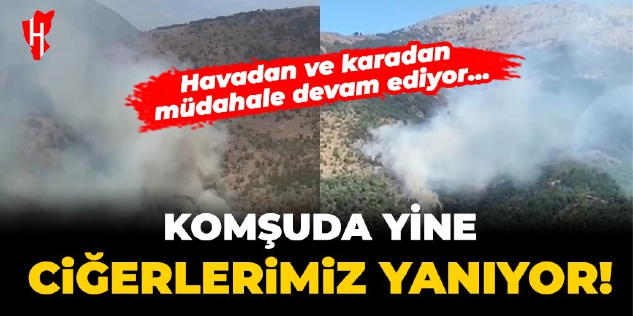 Komşuda yine ciğerlerimiz yanıyor: Havadan ve karadan müdahale devam ediyor!