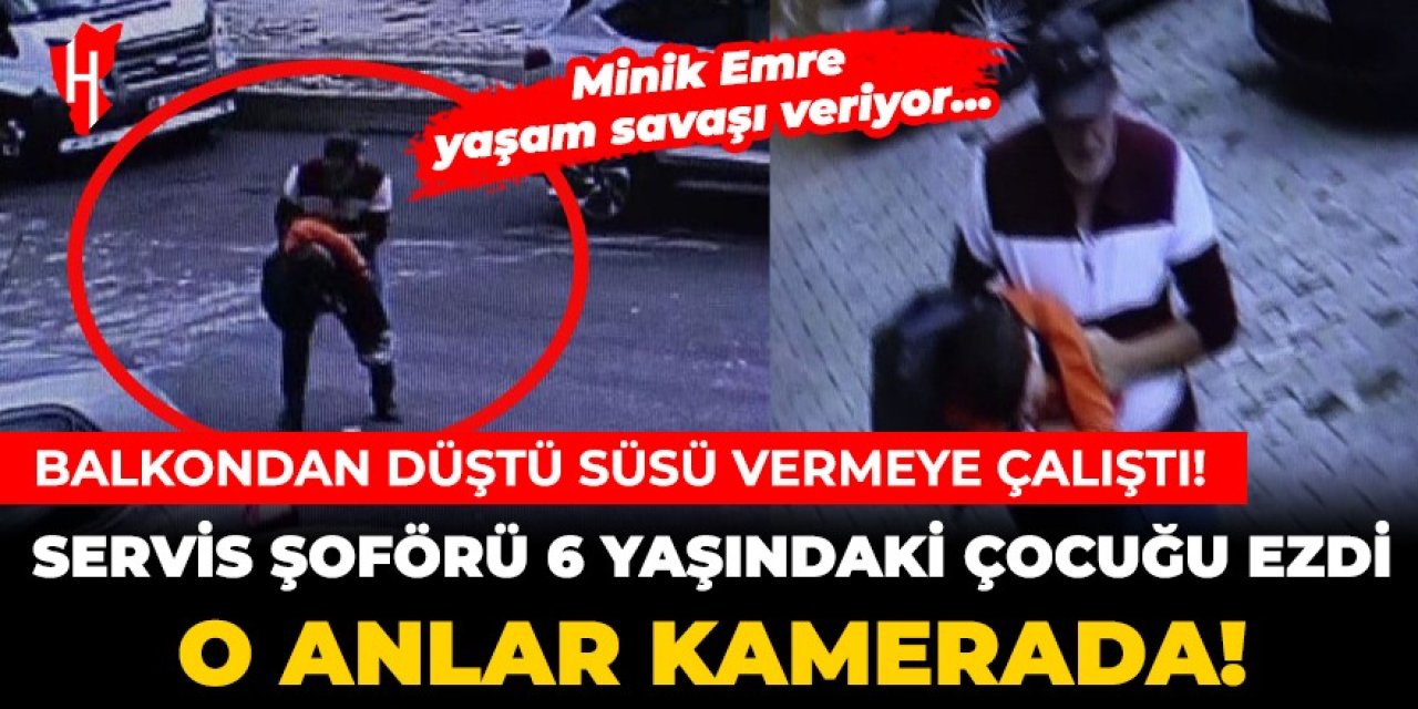 Servis şoförü 6 yaşındaki çocuğu ezdi! O anlar kamerada