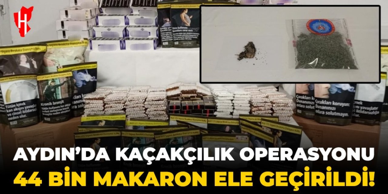 Aydın'da kaçakçılık operasyonu: 44 bin makaron ele geçirildi!