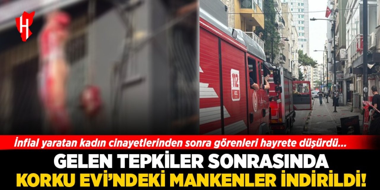 Gelen tepkiler sonrasında o Korku Evi'ndeki mankenler indirildi!