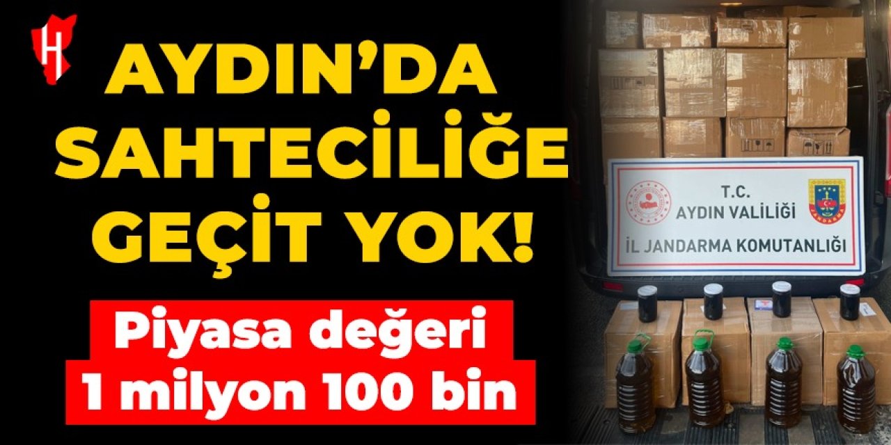 Aydın'da sahteciliğe geçit yok: Piyasa değeri 1 milyon 100 bin