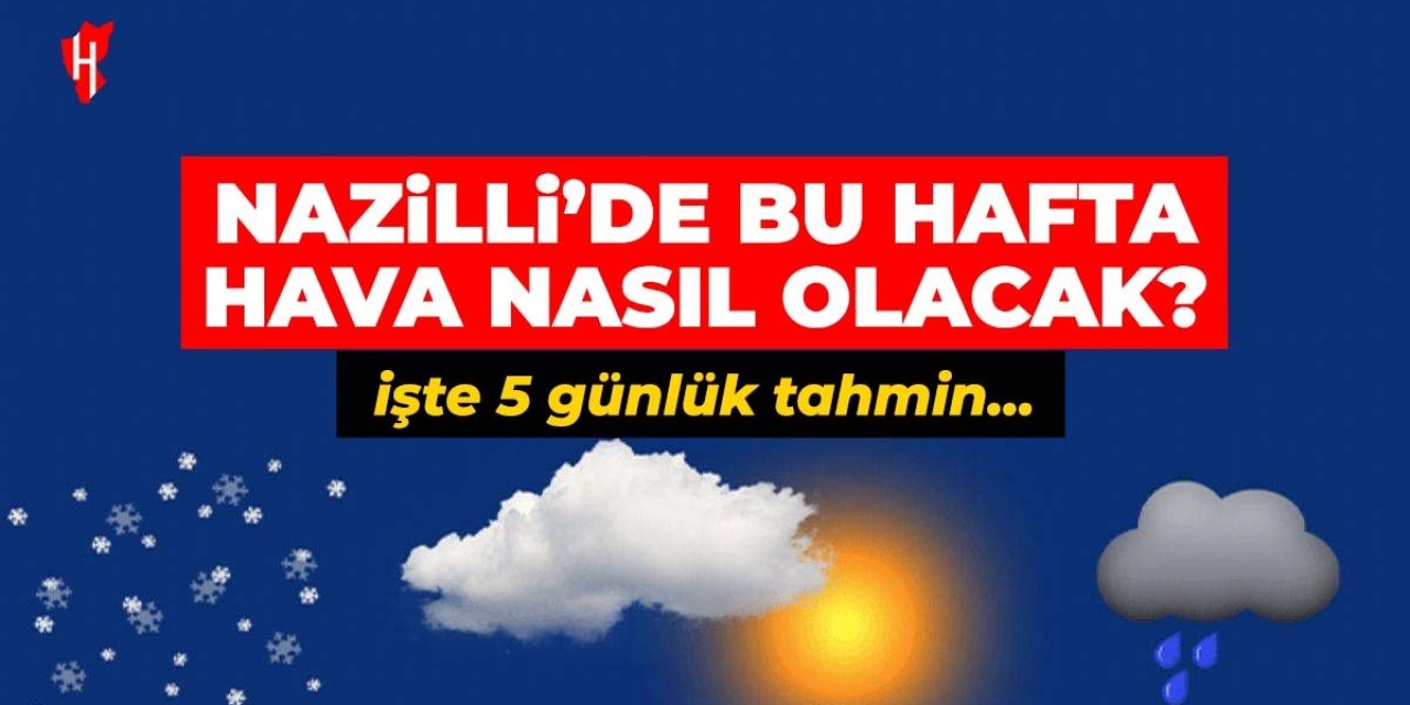 Nazilli'de bu hafta hava nasıl olacak? İşte 5 günlük tahmin...