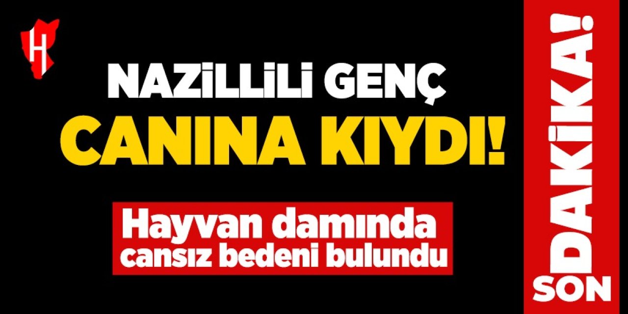 Nazilli'de acı olay: 31 yaşındaki genç yaşamına son verdi!