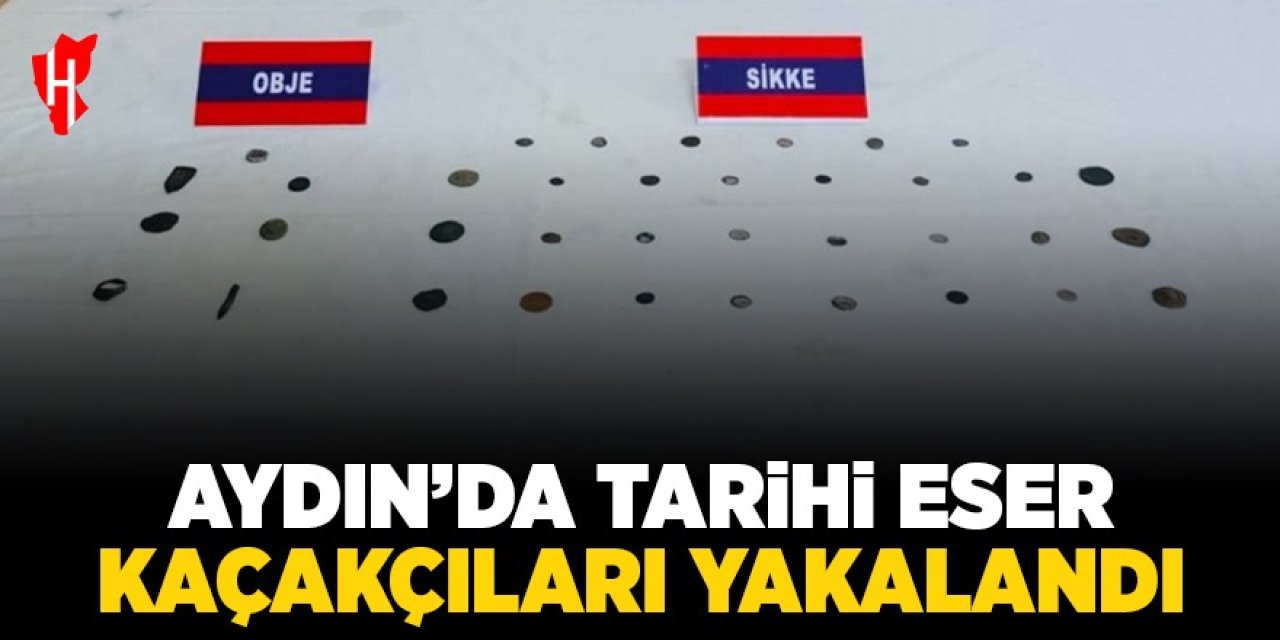 Aydın'da tarihi eser kaçakçıları yakalandı!