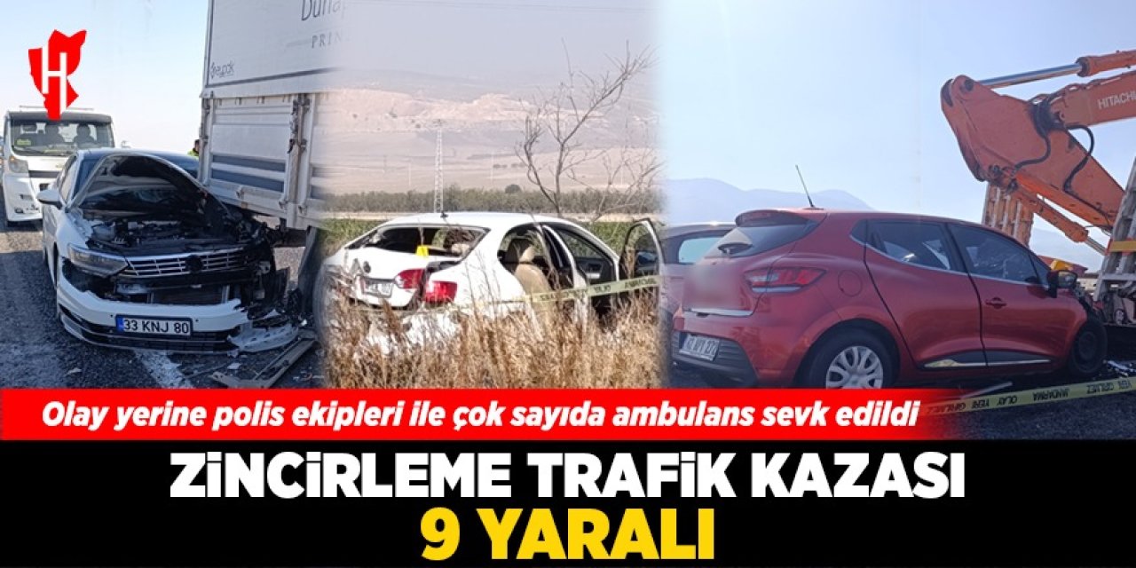 Zincirleme trafik kazası: 9 yaralı