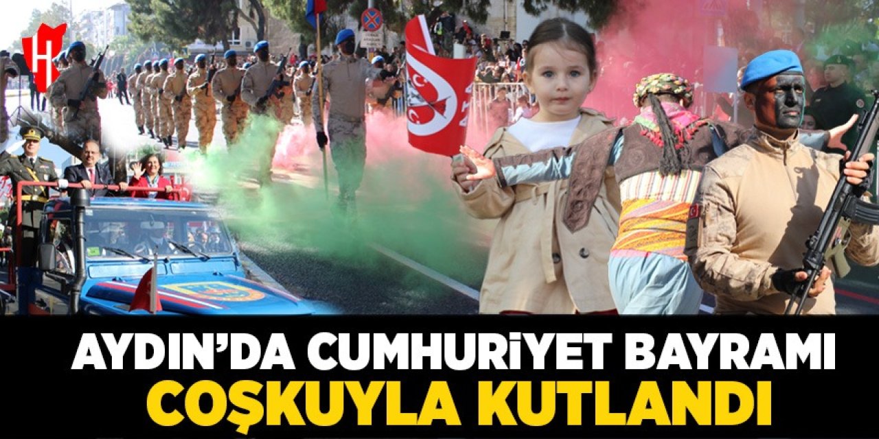 Aydın'da 29 Ekim Cumhuriyet Bayramı'nın 101. Yılı coşkuyla kutlandı