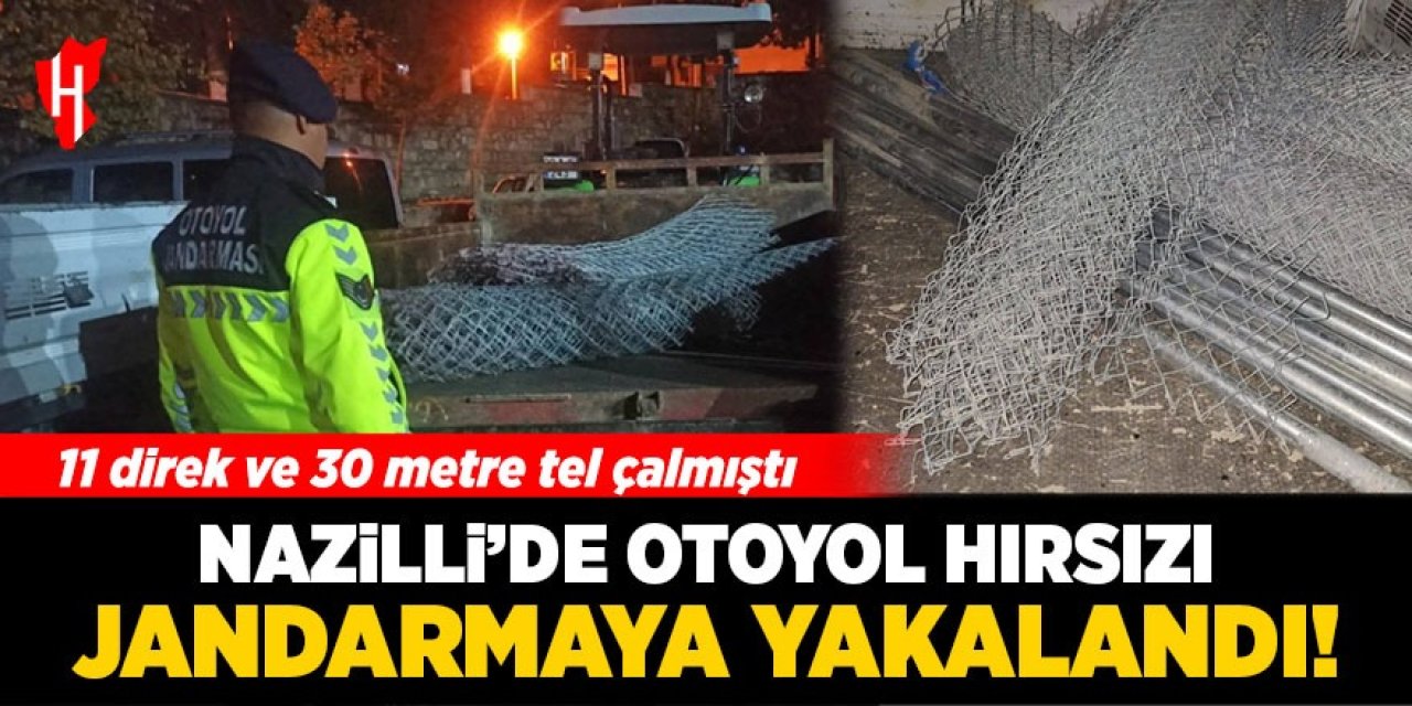 Nazilli'de otoyol hırsızı jandarmaya yakalandı