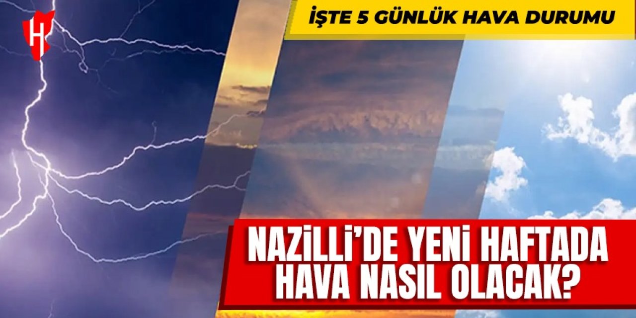 Nazilli’de yeni haftada hava nasıl olacak? İşte 5 günlük hava durumu