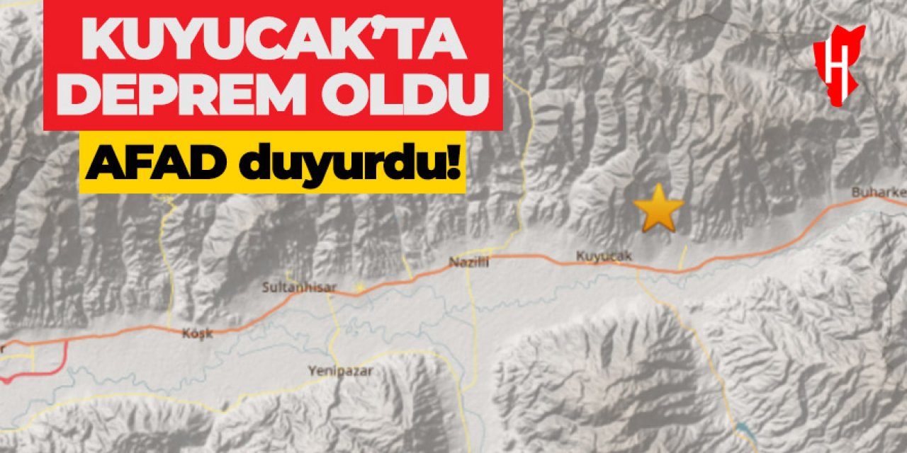 Aydın'da deprem oldu! Merkez üssü Kuyucak