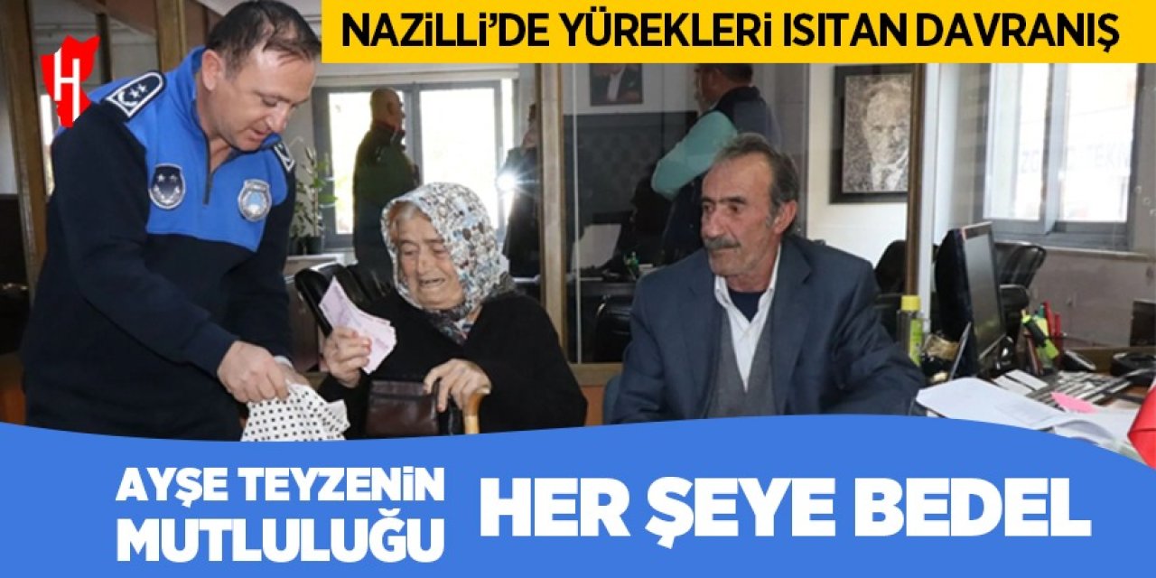 Nazilli’de yürekleri ısıtan davranış: Bulduğu çantayı sahibine teslim etti, Ayşe teyzenin mutluluğu her şeye bedel