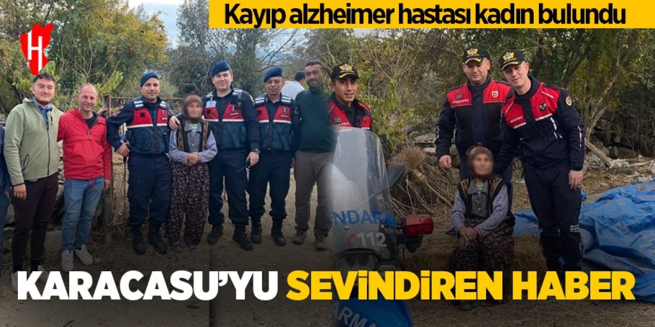 Karacasu'yu sevindiren haber: Kayıp alzheimer hastası kadın bulundu