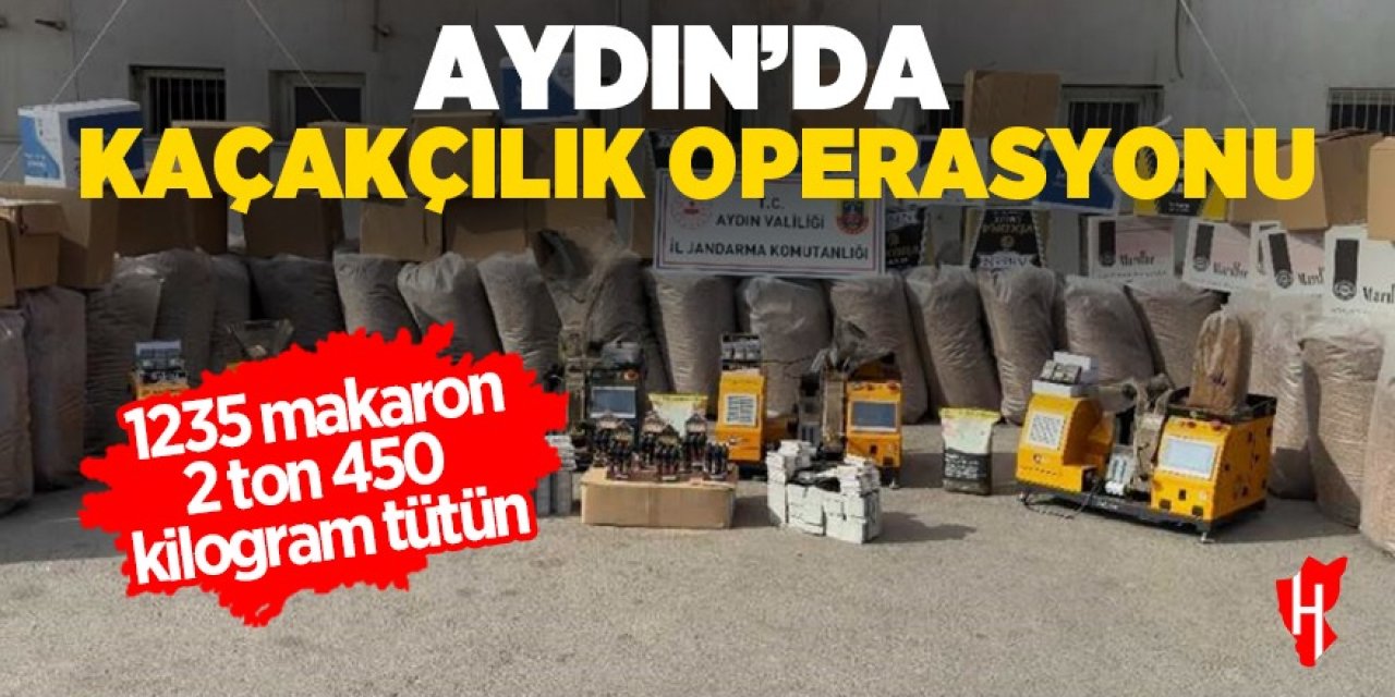 Aydın'da kaçakçılık operasyonu