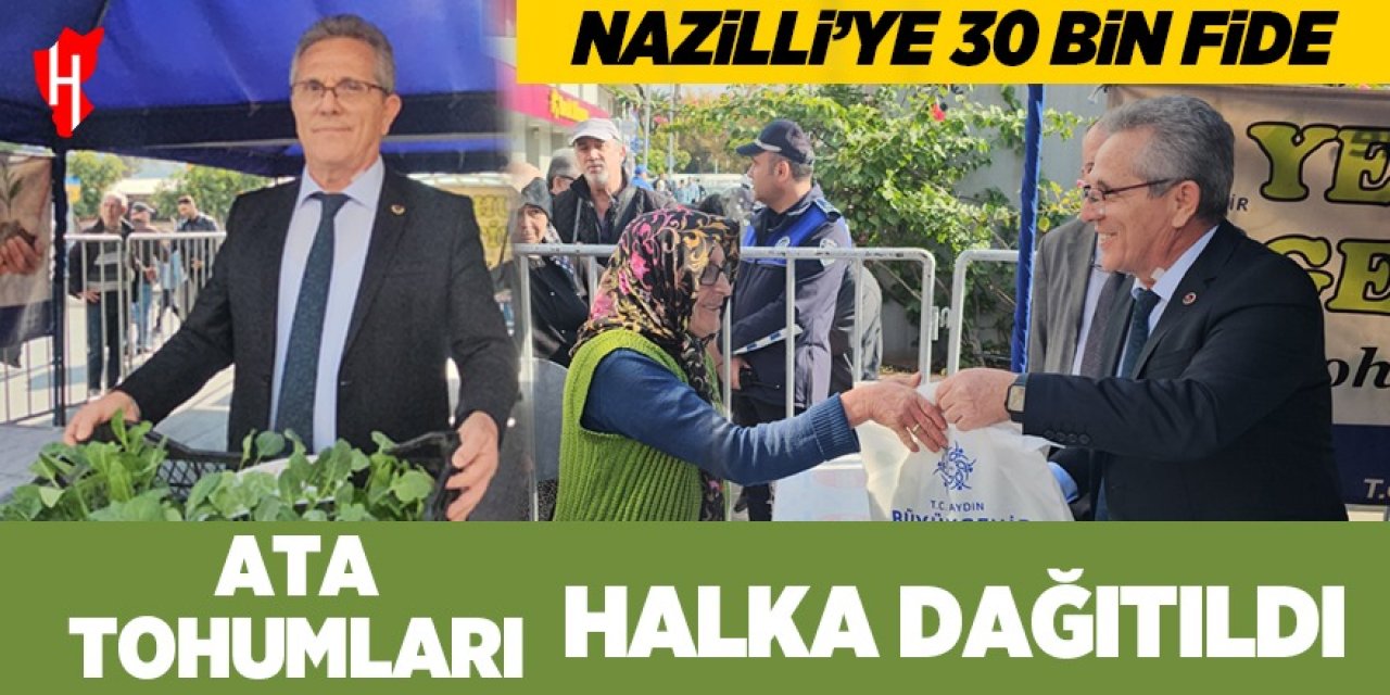 Nazilli'ye 30 bin fide: Ata tohumları halka dağıtıldı