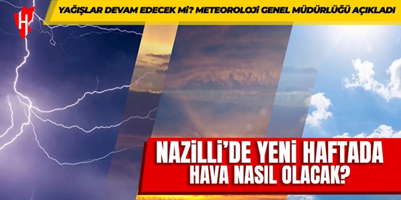 Nazilli'de hava nasıl olacak? Yağışlar devam edecek mi? İşte 5 günlük tahmin...