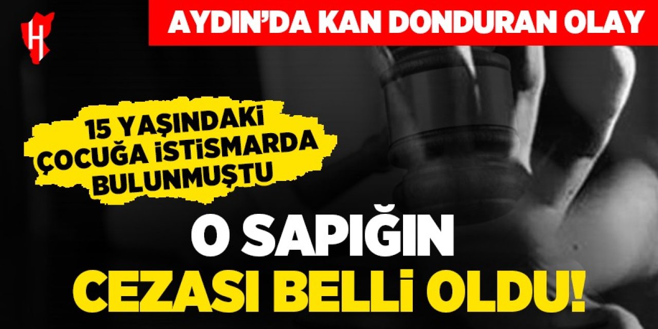 Aydın'da kan donduran olay: 15 yaşındaki çocuğa cinsel istismarda bulunan sapığın cezası belli oldu