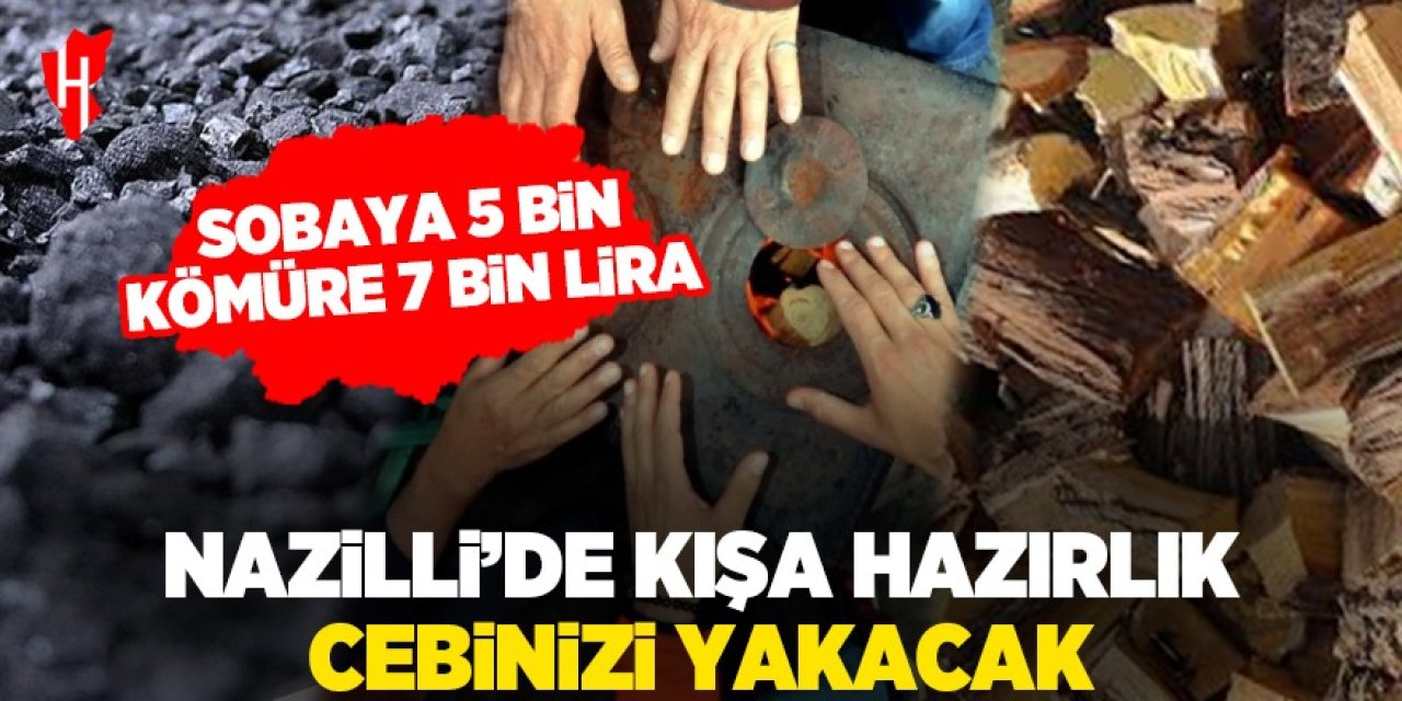 Nazilli'de kış fiyatları patladı: Sobaya 5 bin, kömüre 7 bin lira!