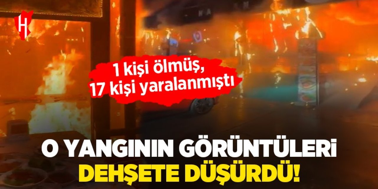 O yangının görüntüleri dehşete düşürdü!