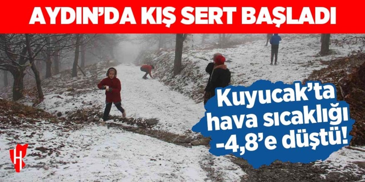 Aydın kışın pençesinde: Kuyucak zirvede