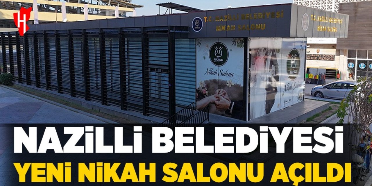 Nazilli yeni nikah salonuna kavuştu: 180 kişiye ev sahipliği yapacak