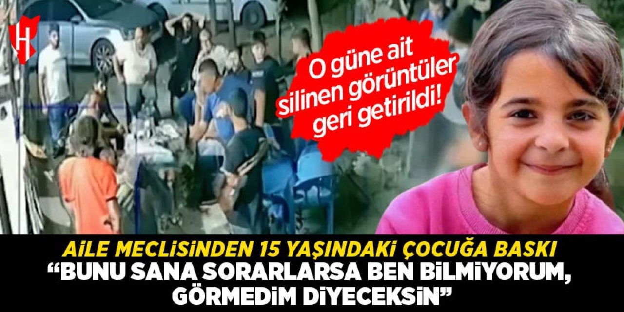 Aile meclisinden 15 yaşındaki çocuğa baskı! Şok eden görüntüler geri getirildi