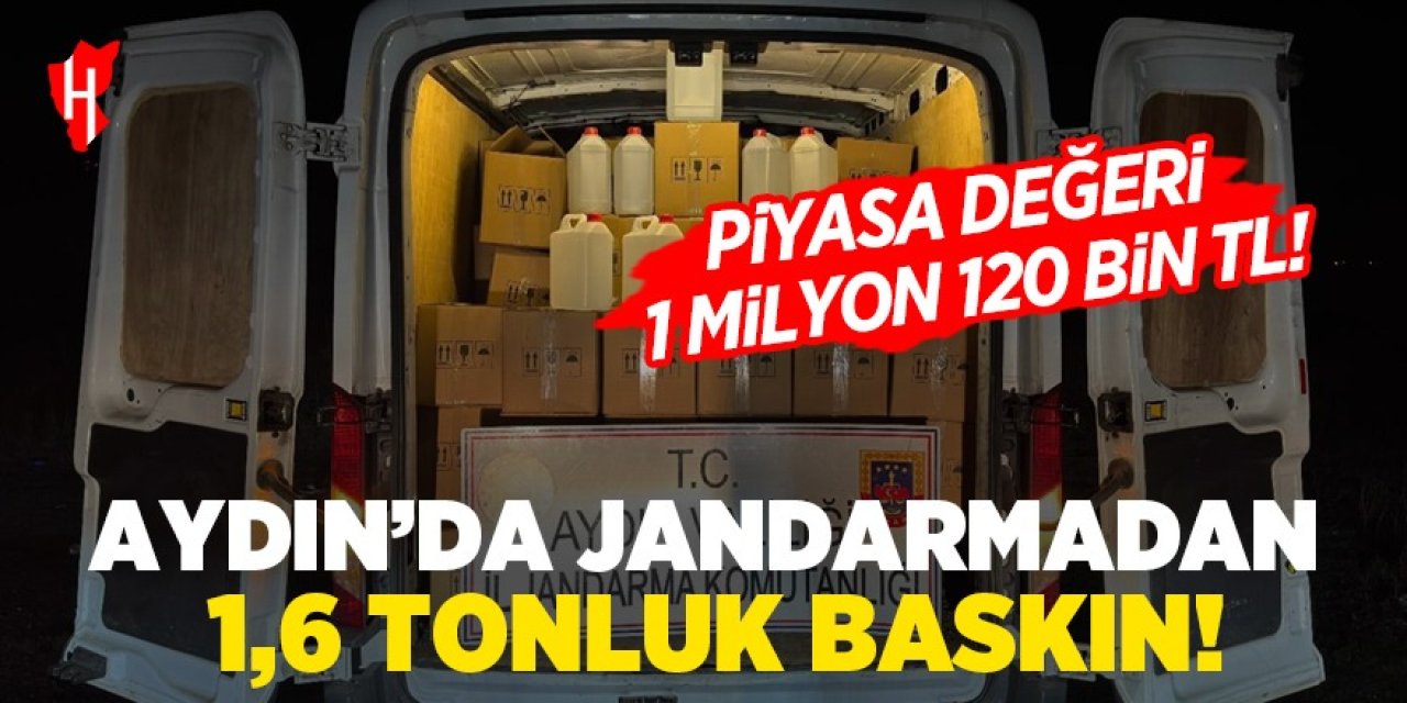 Germencik'te jandarmadan 1,6 tonluk baskın!