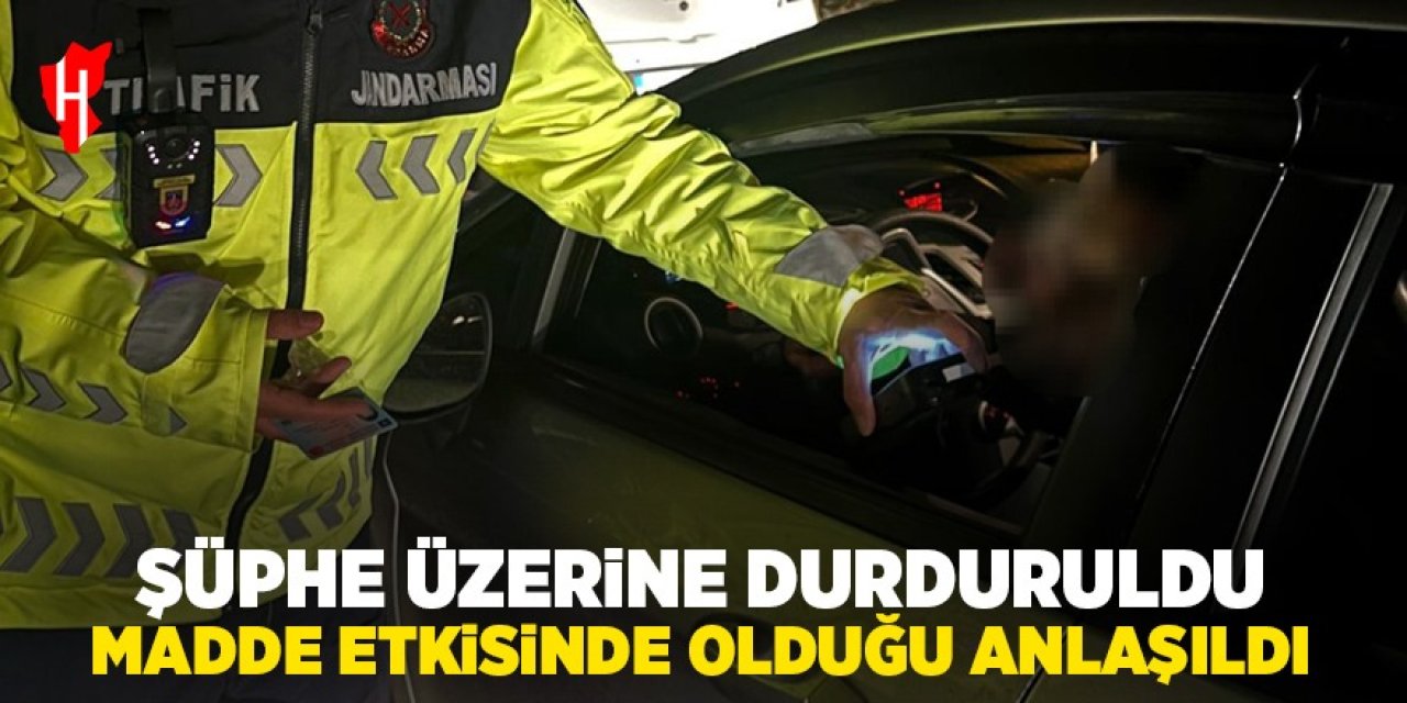 Aydın'da bir sürücü madde etkisinde araç kullanırken yakalandı