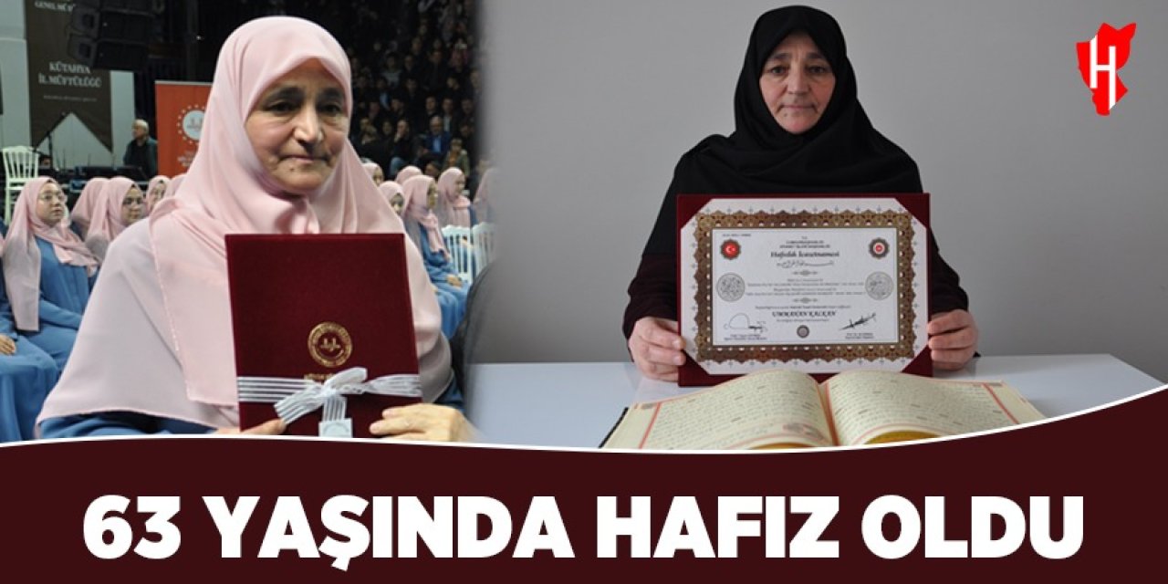 Hayalini gerçekleştirdi: 55'de hafız oldu, 63 yaşında icazet aldı