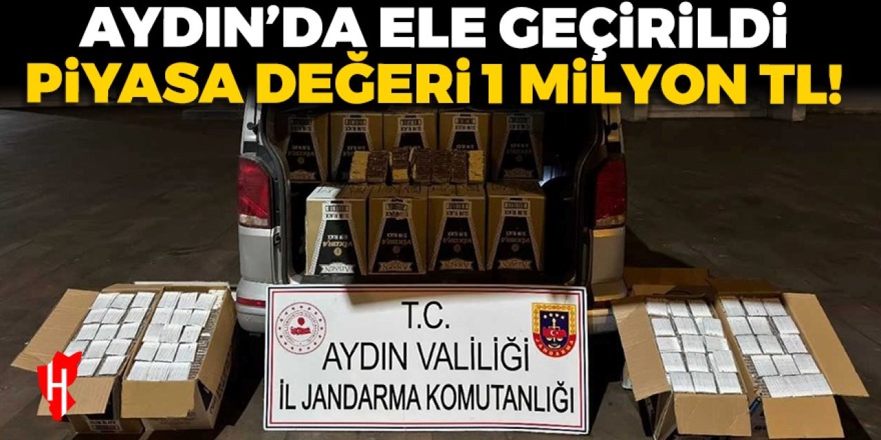 Aydın'da ele geçirildi: Piyasa değeri 1 milyon TL!