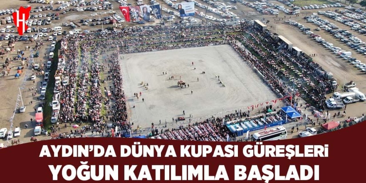 Aydın'da Dünya Kupası güreşleri yoğun katılımla başladı